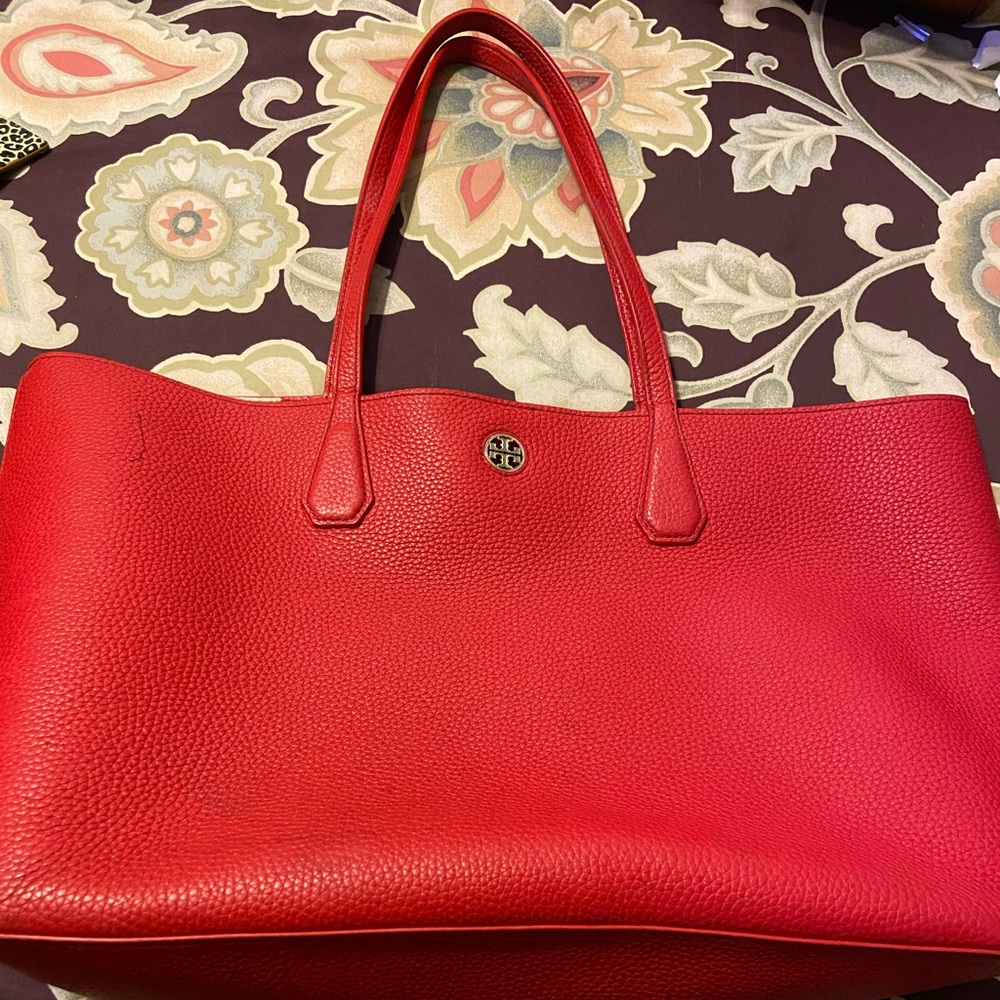 Red Tory Burch Tote